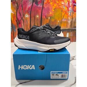 Hoka One W Transport Alabaster Black Size 9B 1123154 BKLB Trail Running Shoes